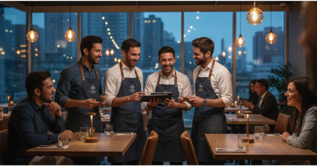 Reducing Server Burnout, Digital Menu ROI, Self-Service Payment Systems, Restaurant Labor Shortage Solutions.