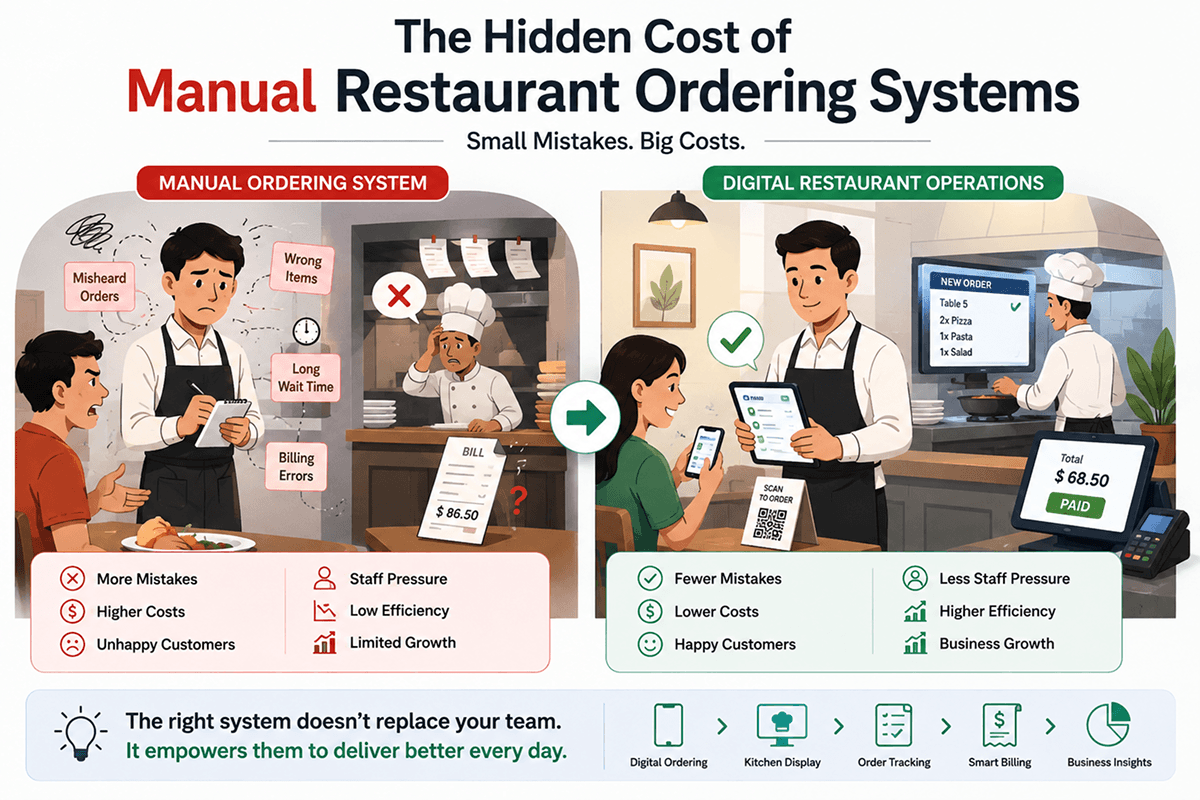 The Hidden Cost of Manual Restaurant Ordering Systems