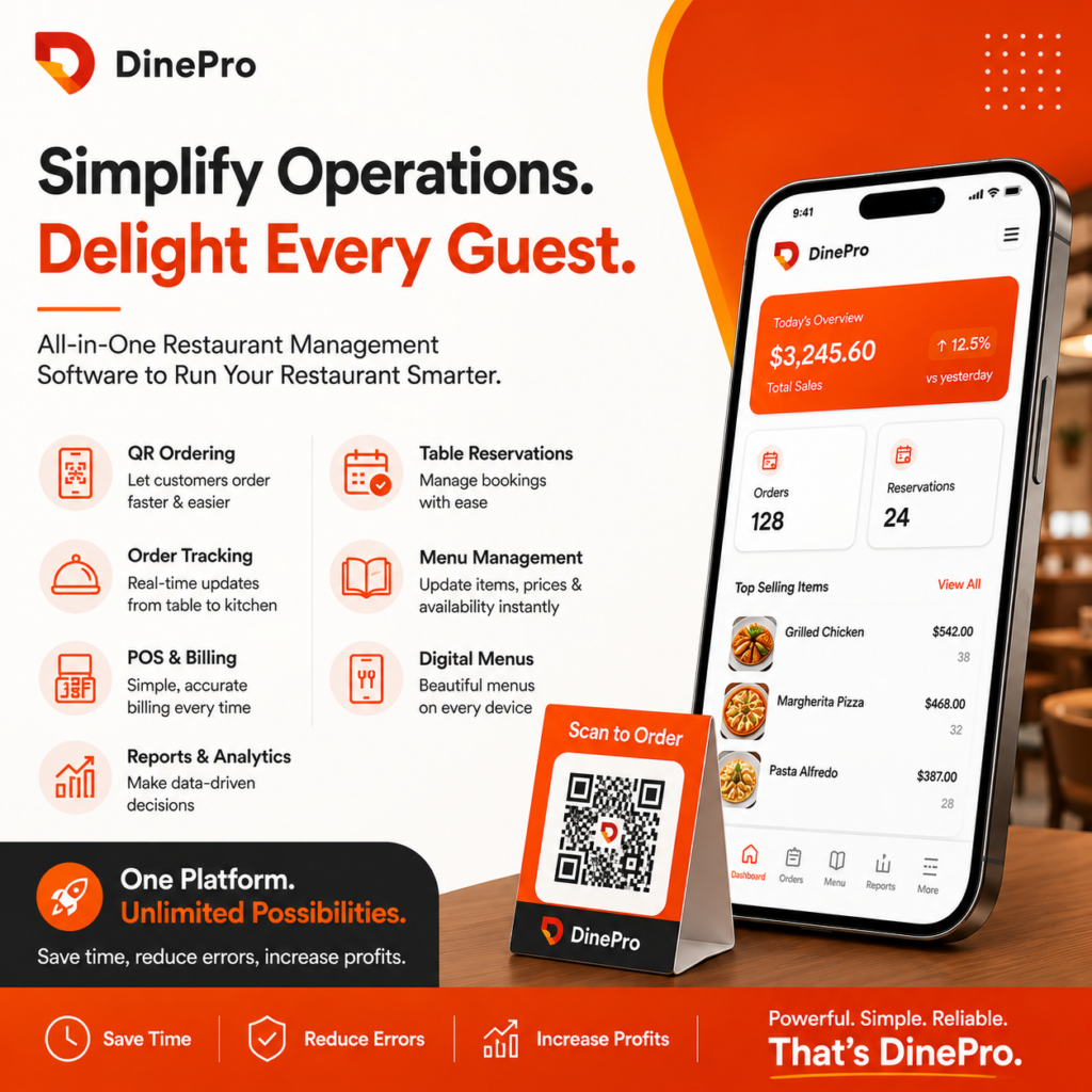 DinePro restaurant management software